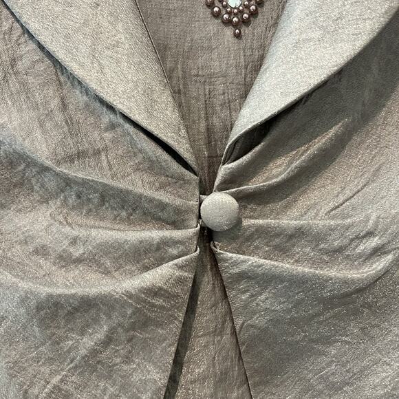 NWT $150 Jessica Howard 2 Piece Set Dress & Jacket‎ Taupe 16 Plus Size Wedding - Picture 5 of 16